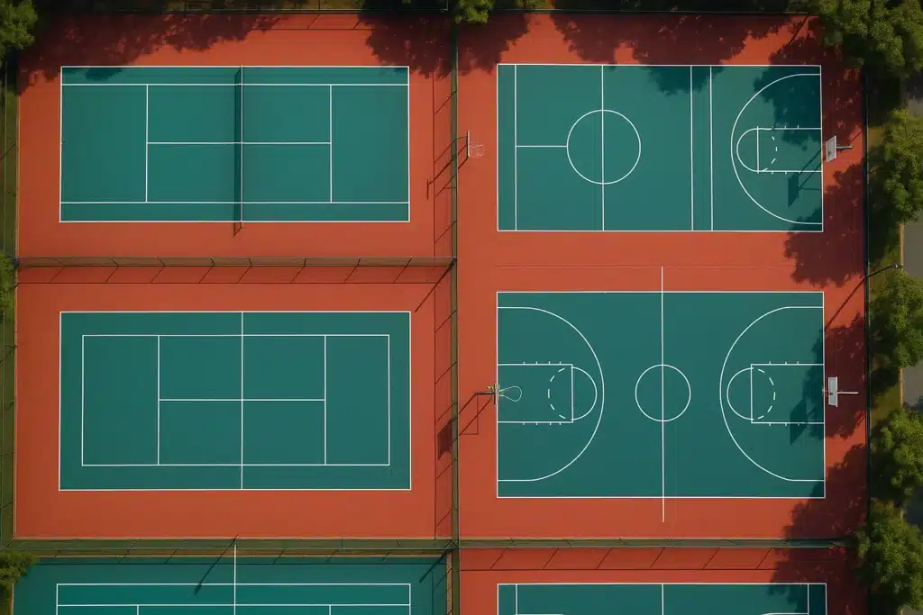 ملاعب اكريليك