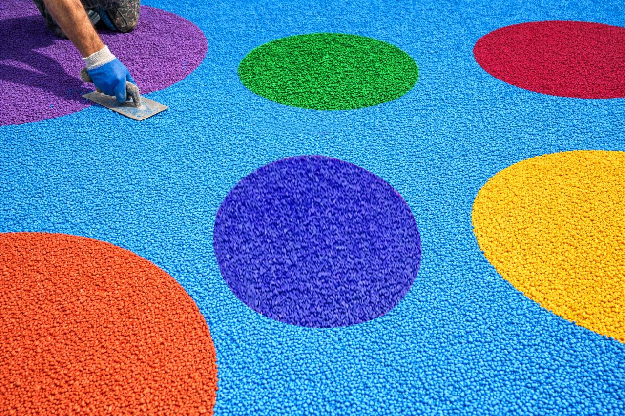 ارضيات مطاطية صب EPDM